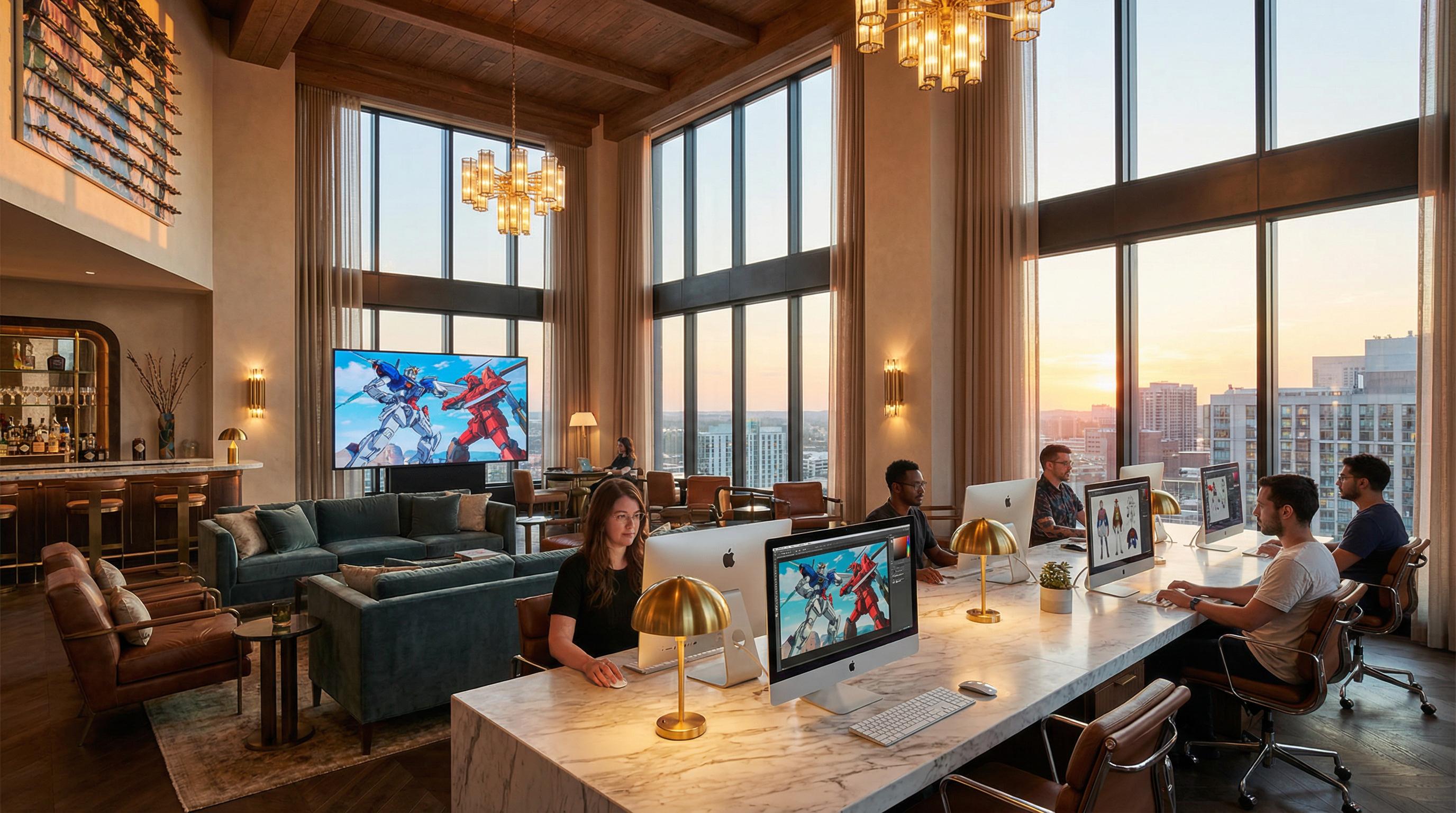 同人动漫办公环境